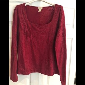 Raspberry Knit Top